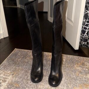 Nine West Nelvin Tall Black Leather 8.5